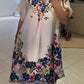 👗 Rochie lejeră cu imprimeu V